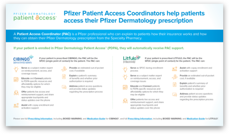 Pfizer Dermatology Patient Access™ HCP Portal Guide